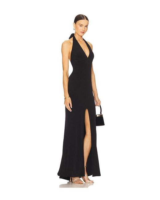 Nookie Black X Revolve Illegal Halter Gown