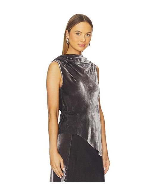 Marques'Almeida Black Cowl Neck Top