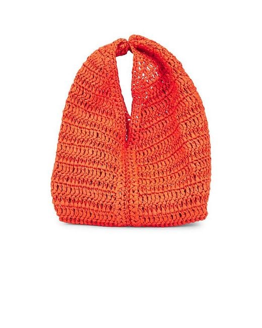 A.L.C. Orange Simone Raffia Bag