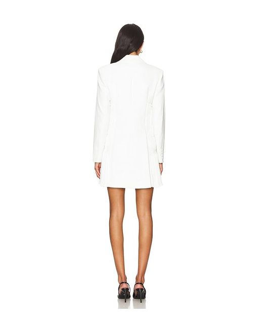 Jonathan Simkhai White Smith Blazer Mini Dress