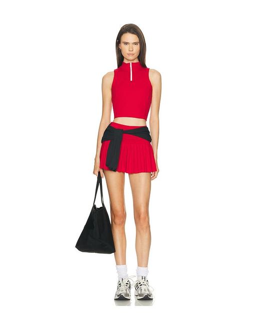 Gold Hinge Red Day To Night Quarter Zip Top