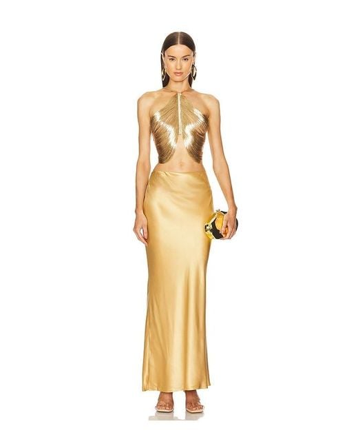 Cult Gaia Metallic The Caldera Clutch