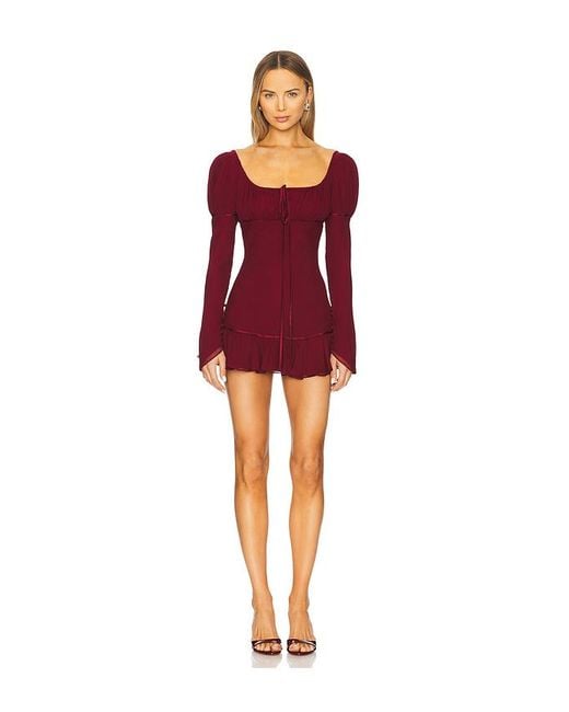 Mirror Palais Red Fair Verona Micro Dress