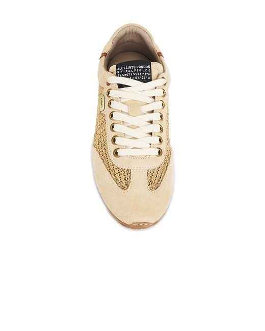 AllSaints White Liam Low Top Sneaker