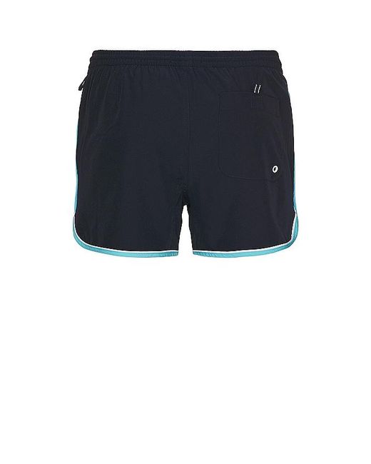 Original Penguin Blue 4 Stretch Earl Swim Shorts for men