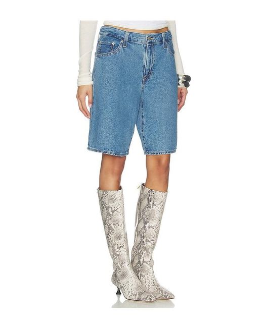 Levi's Blue Baggy Dad Jort
