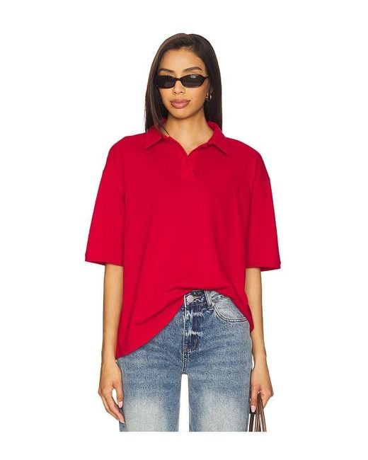 Lovers + Friends Red Tara Polo Top