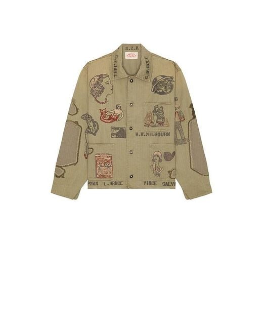 Samuel Zelig Natural Duffle Chore Jacket for men