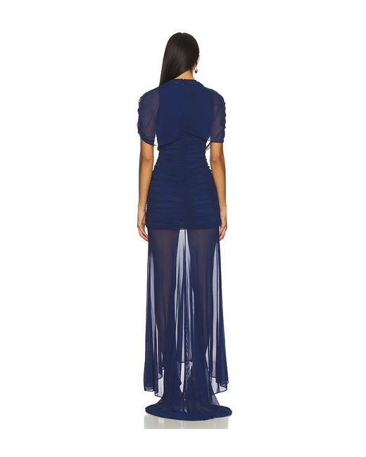 Amanda Uprichard Blue Evianna Gown
