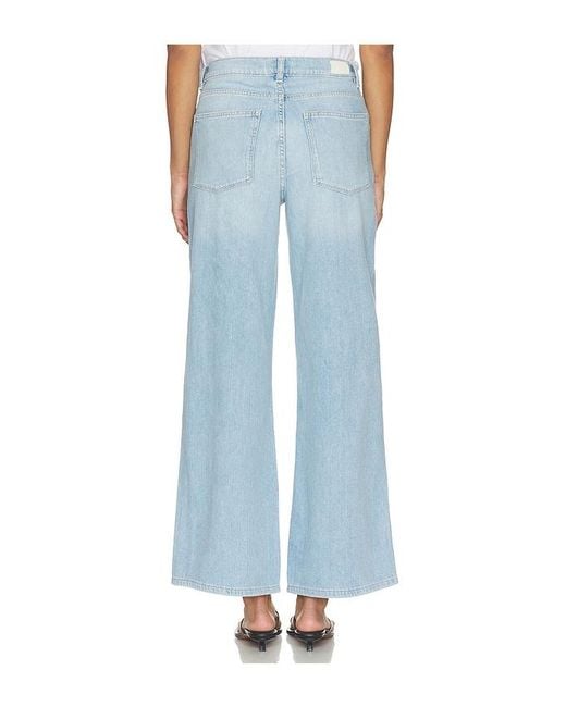 DL1961 Blue X Bumpsuit Hepburn Wide Leg High Rise Maternity Jeans
