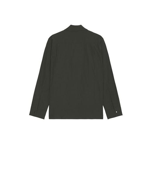 Norse Projects Black Mads Travel Light Overshirt for men