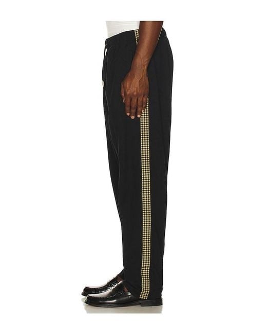 Fred Perry Black Cross Tape Track Pant for men