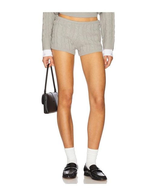 Reborn Mini Short En Color Gris Talla En Lioness de color White