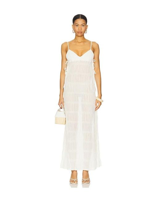 MORE TO COME White Justina Maxi Dress