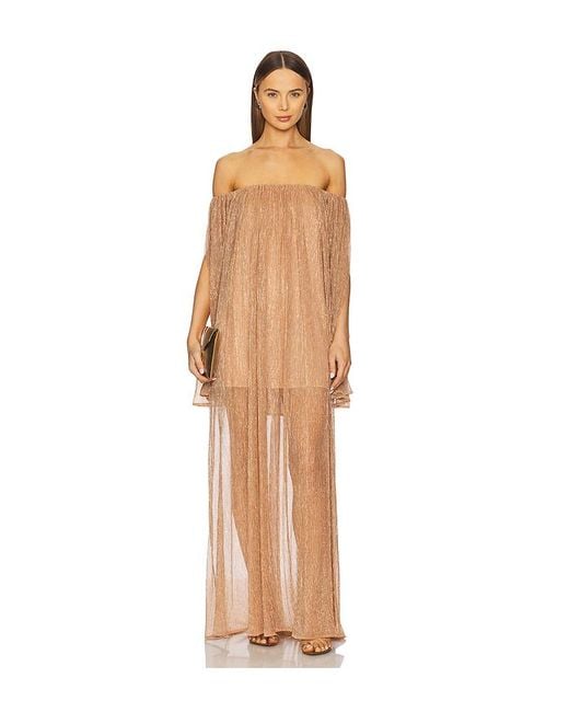 Vestido Largo Corinthia En Color Naranja Talla En Caroline Constas de color Natural