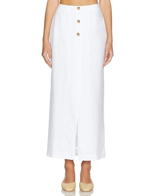 Posse White Gigi Column Skirt