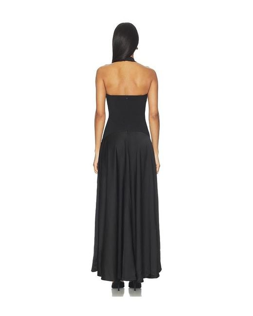 Runaway the Label Black Odina Square Neck Maxi Dress