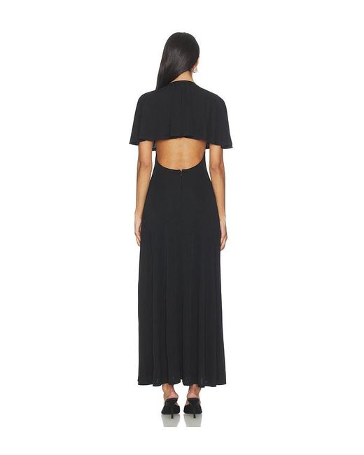 WeWoreWhat Black Cape Midi Dress