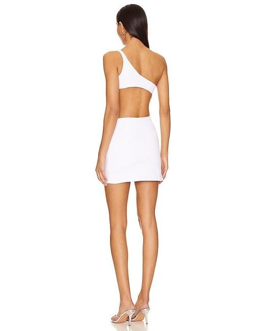 MOTHER OF ALL White Swan Mini Dress