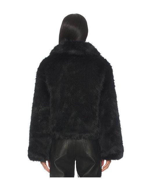 BY.DYLN Black Kallie Faux Fur Jacket