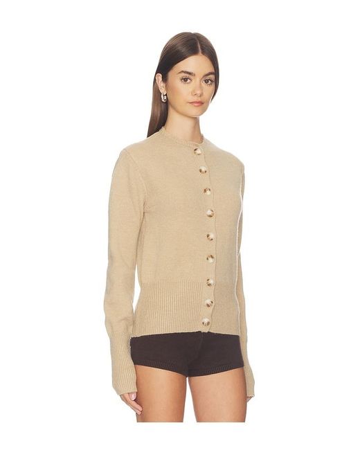 ALL THE WAYS Natural Brittany Button Up Sweater