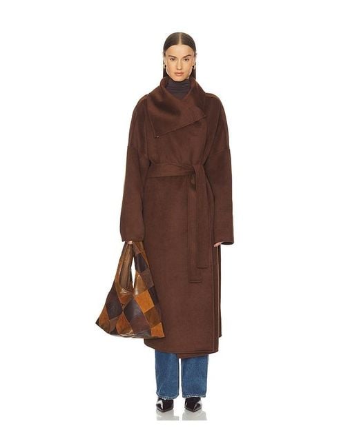 Camila Coelho Brown Mirta Coat