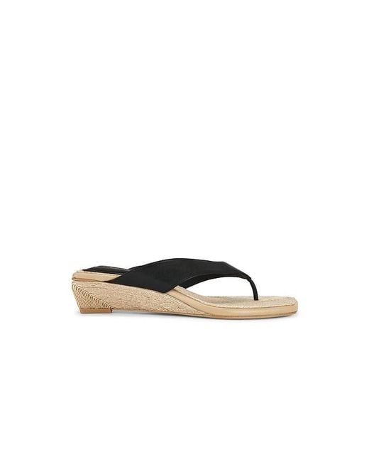 Rag & Bone Black Jo Thong Wedge Sandal