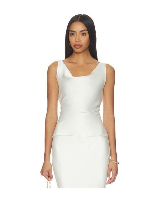 Norma Kamali White Maria Top