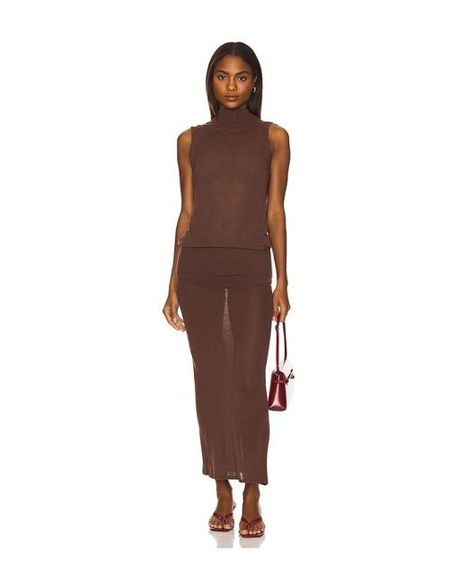 geel Brown Serra Tunic Top