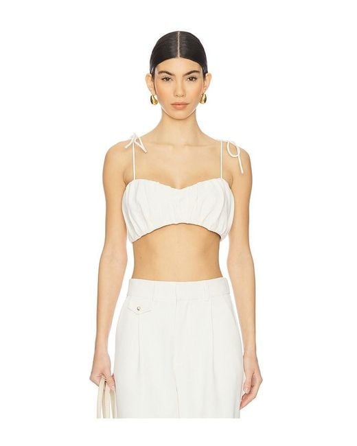 Kimberly Taylor White Lihn Bralette