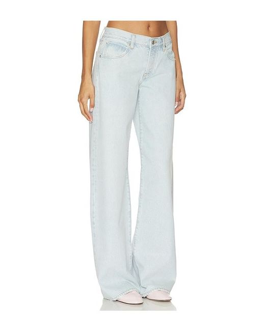 FRAME White X Alexandra Leclerc The Leo Low Rise Baggy Jean