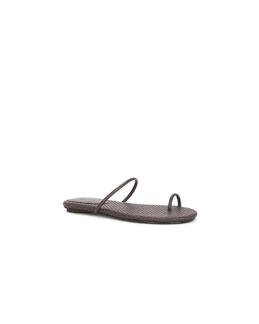 St. Agni White Woven Minimal Slide