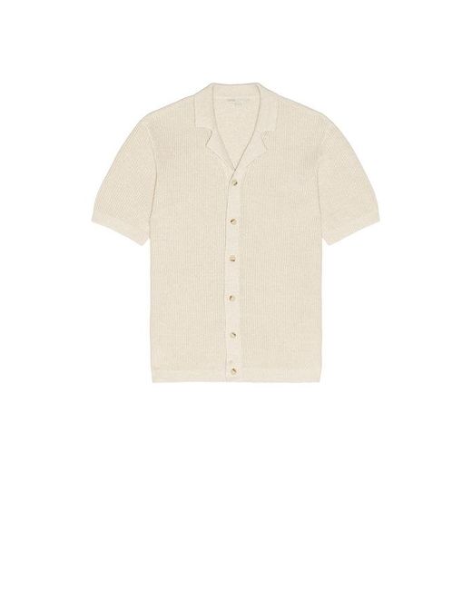 Onia Natural Silk Linen Camp Shirt for men