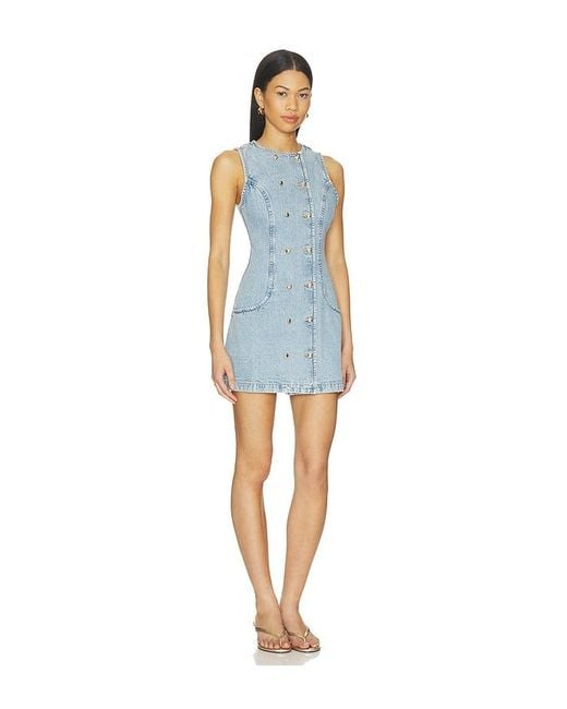 retroféte Blue Hanna Denim Dress