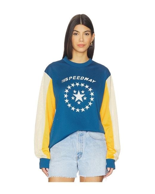 Araminta James Blue Speedway Long Sleeve Tee