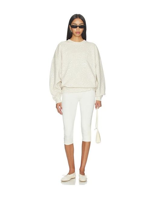 Anine Bing White Miles Sweatshirt