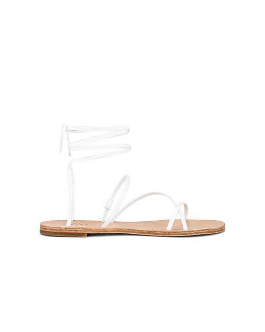 RAYE Tied Up Sandal in White | Lyst