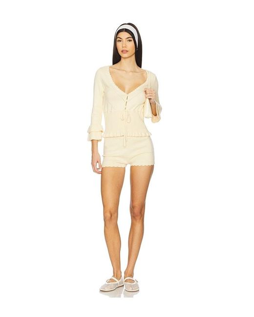 GUIZIO White Scallop Short