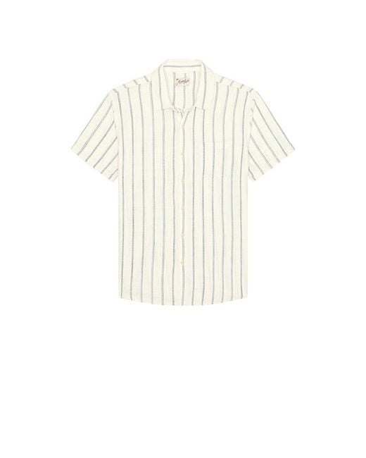 Marine Layer White Classic Stretch Selvage Shirt for men