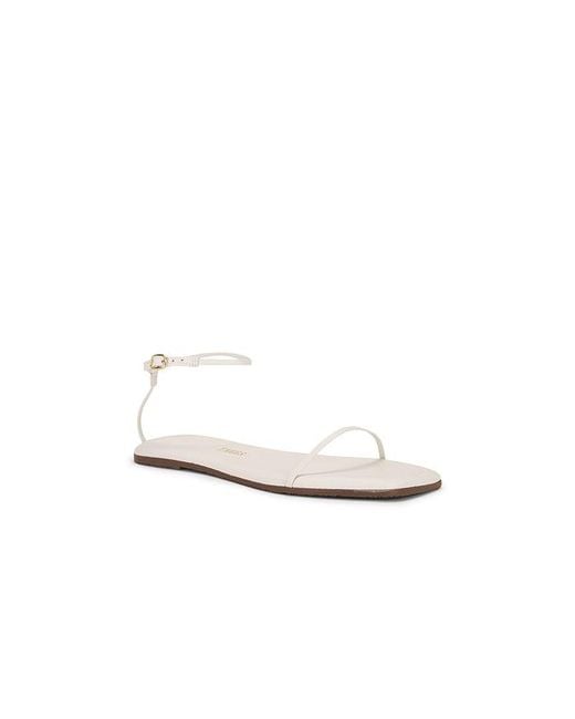 TKEES White Square Toe Twiggy Sandal