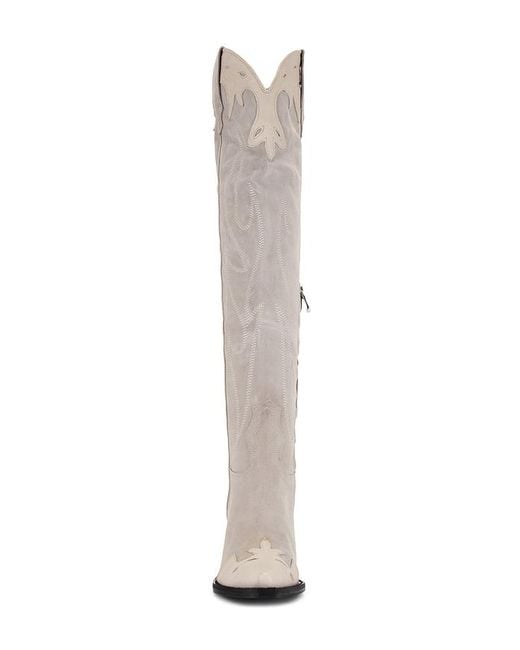 Free People White Wild West Thigh High