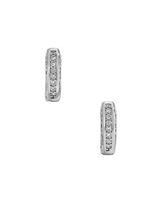 Mazin Jewels White Charlotte Hoops Earring