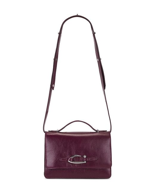 By Far Purple Nara Top Handle Bag