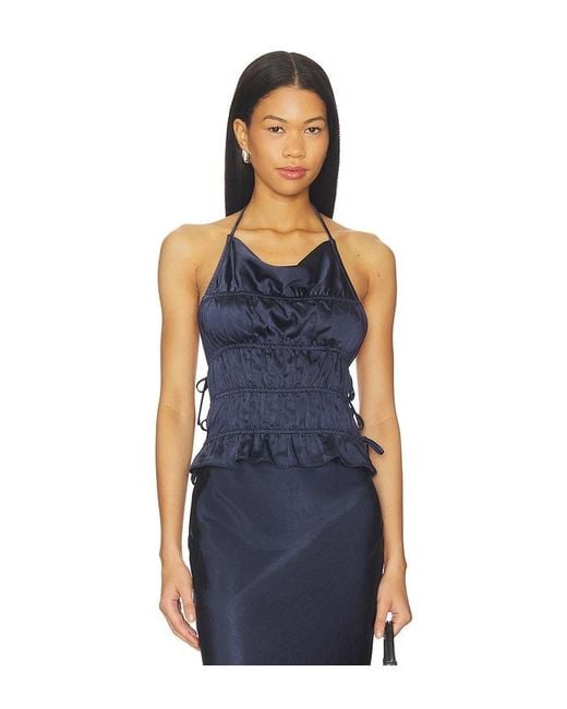 Nia Blue Balboa Top