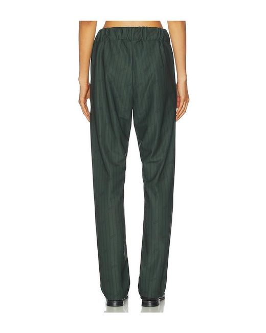 Gcds Green Triacetate Pinstripe Jogger