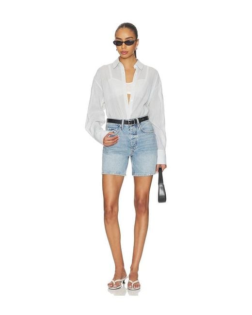 Anine Bing Blue Delaney Short