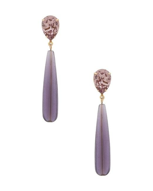 Jennifer Behr White Caroline Earrings