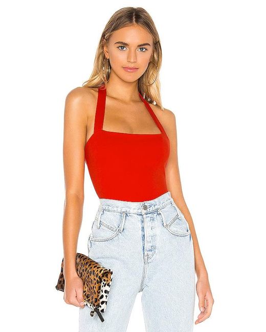 Body Halter Reece En Color Rojo Talla (También En Xxs, Xs) superdown de color Red