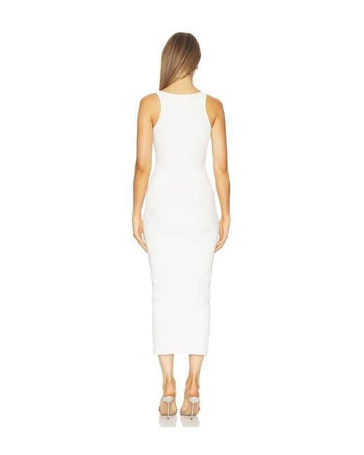 Blumarine White Butterfly Tank Dress