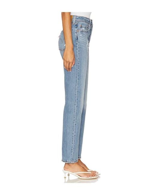 Levi's Blue 501 Straight Leg Jeans